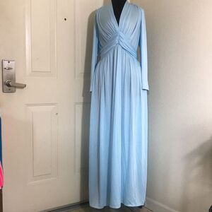Vintage Emma Domb California Light Blue Dress Size 16